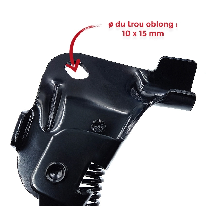 Béquille Latérale Vélo MIRAGE 12" Corps Acier Noir 6 Béquille Latérale Vélo MIRAGE 12" Corps Acier Noir – Image 4