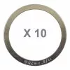 Elvedes Blister De 10 Entretoises 0,25mm Pour Jeu De Direction Vélo -Ventes de pièces de vélo blister de 10 entretoises 025mm pour jeu de direction velo
