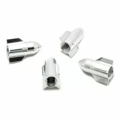 Funecobikes Bouchon De Valve Missile Argent En Aluminium - Par 4 -Ventes de pièces de vélo bouchon de valve missile argent en aluminium par 4 3