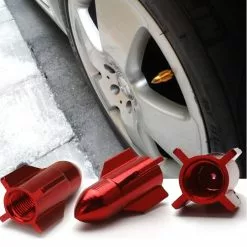 Funecobikes Bouchon De Valve Missile Bleu En Aluminium - Par 4 -Ventes de pièces de vélo bouchon de valve missile bleu en aluminium par 4 1