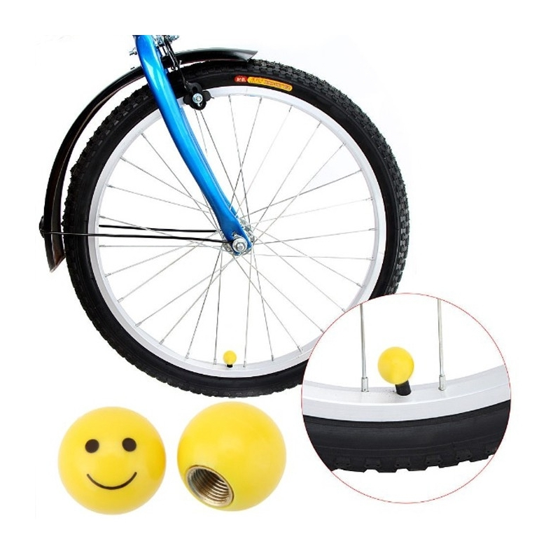 Funecobikes Bouchon De Valve Pour Vélo - Smiley 5 Funecobikes Bouchon De Valve Pour Vélo - Smiley – Image 3