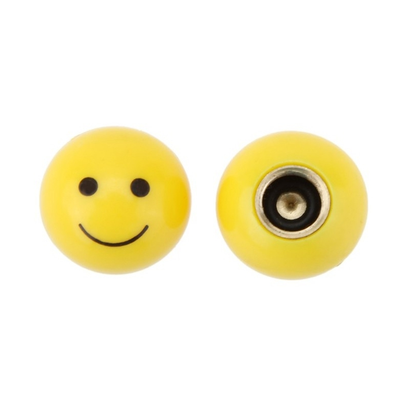 Funecobikes Bouchon De Valve Pour Vélo - Smiley 3 Funecobikes Bouchon De Valve Pour Vélo - Smiley