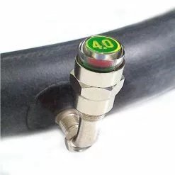 Funecobikes Bouchon De Valve Schräder - Indicateur Vert Taré à 4 Bar -Ventes de pièces de vélo bouchon de valve schrader indicateur vert tare a 4 bar 2