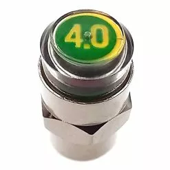 Funecobikes Bouchon De Valve Schräder - Indicateur Vert Taré à 4 Bar