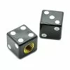 Funecobikes Bouchons De Valve Dés - Noir - Par 4 -Ventes de pièces de vélo bouchons de valve des noir par 4