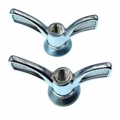 Messingschlager Boulons Papillon Sur Axe De Roue Avant Vintage 8 Mm - Par 2