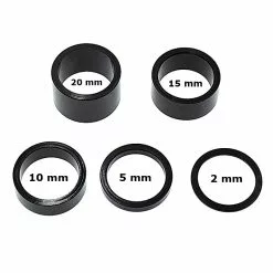 Funecobikes Coffret Entretoise Direction ALU Noir 1"1/8-28.6 Extérieur - 24 Pièces -Ventes de pièces de vélo coffret entretoise direction alu noir 11 8 286 exterieur 24 pieces 2