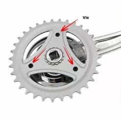 ARCADE Ensemble Manivelle 33 Dts, L170 Mm -Ventes de pièces de vélo ensemble manivelle 33 dts l170 mm 2