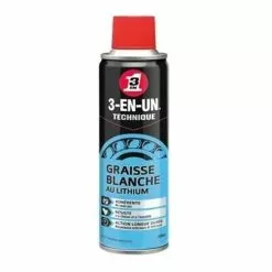3 EN 1 Graisse Blanche Lithium Aérosol 3-EN-UN - 250 Ml 3en1