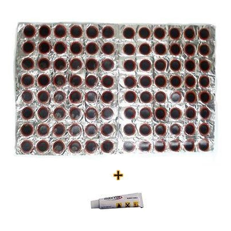 Maxxus Lot De 96 Rustines Pour Pneus De Vélo + Colle 3 Maxxus Lot De 96 Rustines Pour Pneus De Vélo + Colle