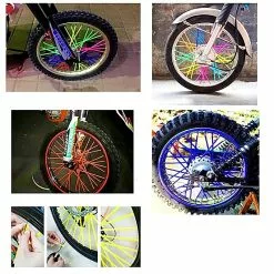 Vélo Original Pailles Colorés Pour Décoration Rayons Sur Roues De Vélo -Ventes de pièces de vélo pailles colores pour decoration rayons sur roues de velo 2