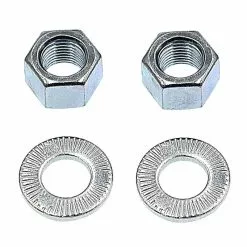 ATOO Paire D'écrou M10 Avec Rondelle Crantée Pour Axe Roue De Vélo