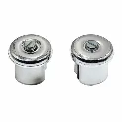 Funecobikes Paire Embout De Guidon Chromé à Visser