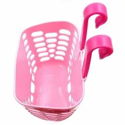 Vélo Original Panier Rose Pour Vélo De Petite Fille Avec Fixation Collier -Ventes de pièces de vélo panier rose pour velo de petite fille avec fixation collier 3