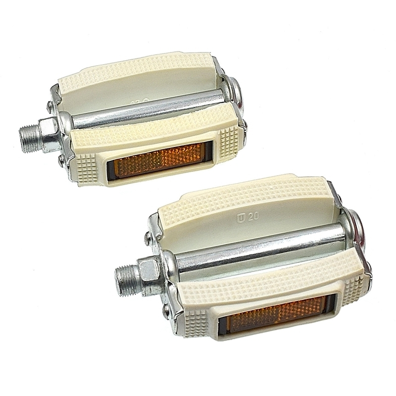 Pédales Blanches Vélo Vintage City Marwi 3 Pédales Blanches Vélo Vintage City Marwi