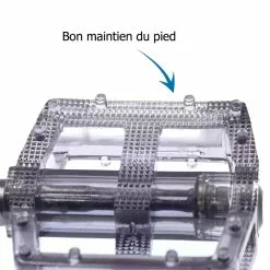 M-Wave Pédales Noir Translucide Pour Vélos BMX 9/16 -Ventes de pièces de vélo pedales noir translucide pour velos bmx 9 16 3