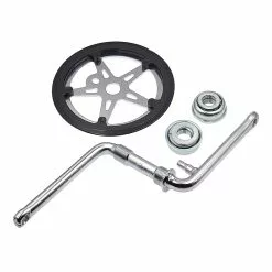 ATOO Pédalier BMX Monobloc 44 Dents Avec Cache Pédalier Et Cuvettes