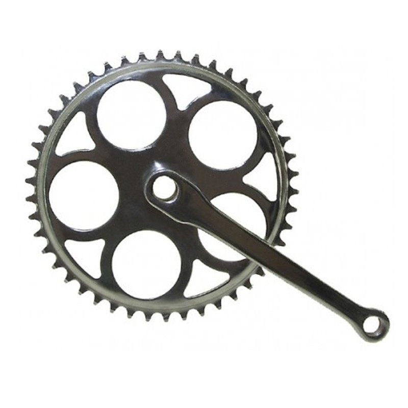 Messingschlager Pédalier Vintage Mono Plateau à Clavette 3 Messingschlager Pédalier Vintage Mono Plateau à Clavette