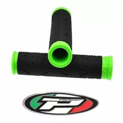 Poignée VTT PROGRIP Noir/Vert L125 Mm - Paire