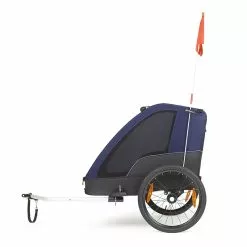 POLISPORT Remorque Vélo Enfant 2 Places Pliable Avec Suspension Et Amortisseurs -Ventes de pièces de vélo remorque velo enfant 2 places pliable avec suspension et amortisseurs 1 2