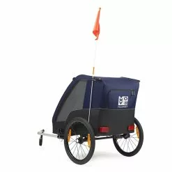 POLISPORT Remorque Vélo Enfant 2 Places Pliable Avec Suspension Et Amortisseurs -Ventes de pièces de vélo remorque velo enfant 2 places pliable avec suspension et amortisseurs 1 5