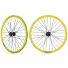 Funecobikes Roue Arriere Fixie Jante Jaune Moyeu Noir -Ventes de pièces de vélo roue arriere fixie jante jaune moyeu noir