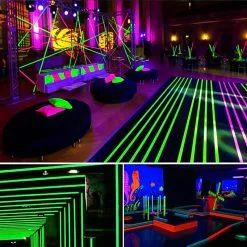 Vélo Original 6 Rouleaux UV Fluorescente Néon Ruban Pour Lumière Noire -Ventes de pièces de vélo rouleau reactif a la lumiere 6 rouleaux 2