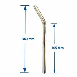 Promax Tige De Selle Courbé Pour Vélo 25.4 Mm Acier -Ventes de pièces de vélo tige de selle courbe pour velo 254 mm acier 2