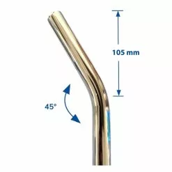 Promax Tige De Selle Courbé Pour Vélo 25.4 Mm Acier -Ventes de pièces de vélo tige de selle courbe pour velo 254 mm acier 5